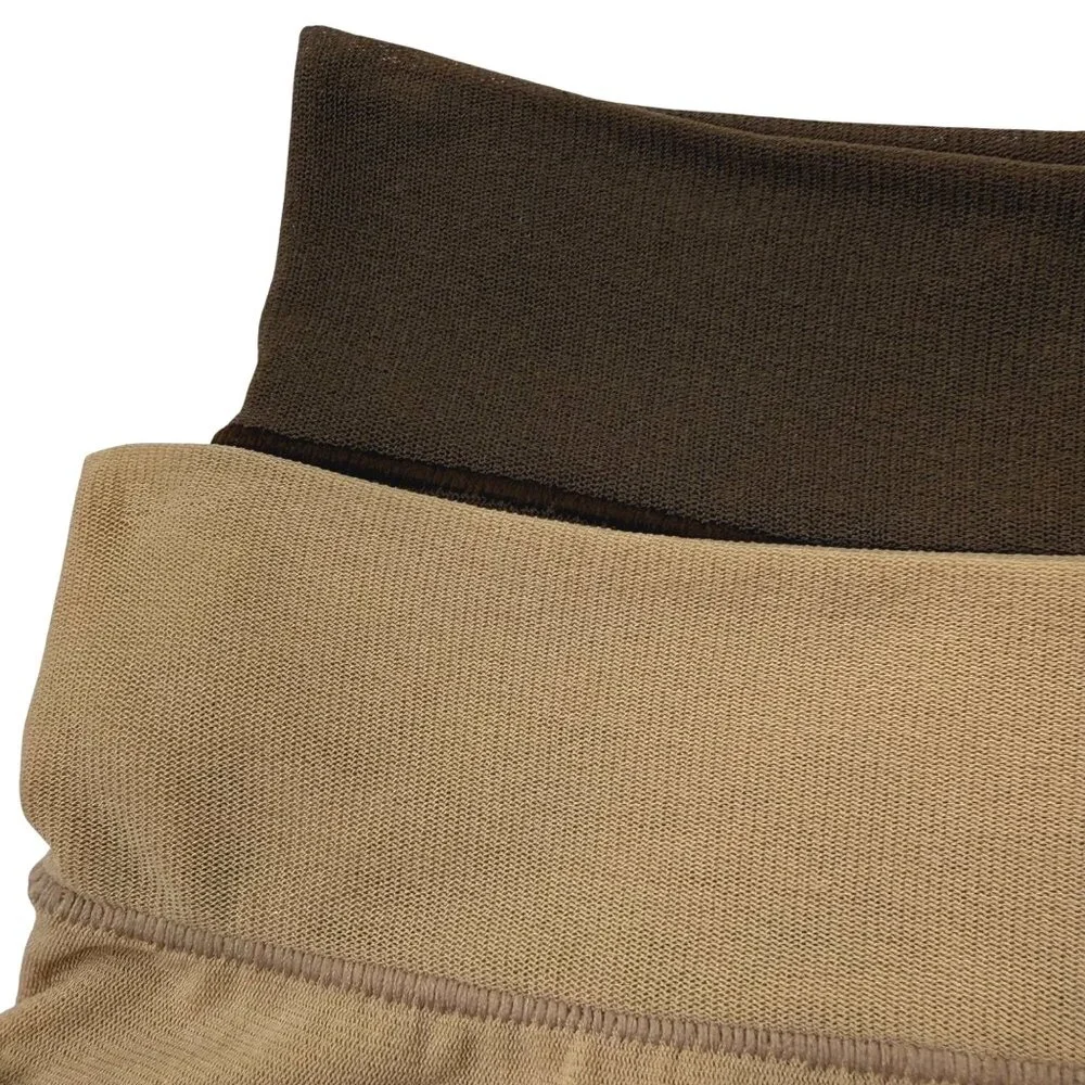 SKIMS Summer Mesh‎ Brief Lot of 2 Clay Cocoa XS